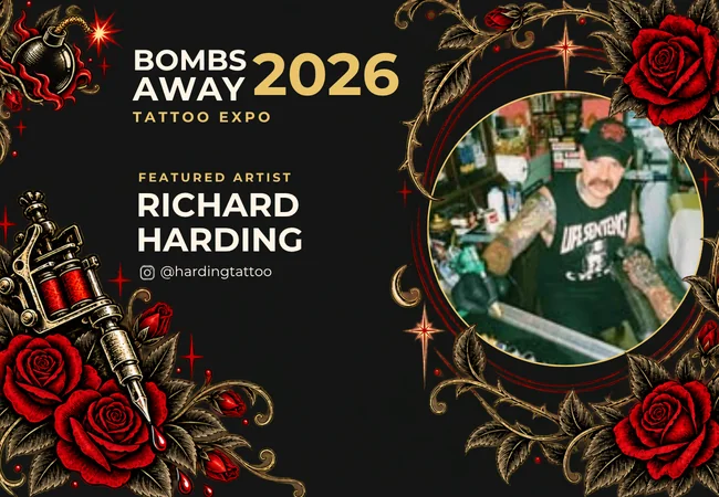 Richard Harding — Featured Artist, Bombs Away Tattoo Expo 2026